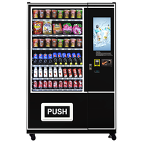 Distributeur automatique de boissons intelligent Zhongda, nouveau style, pour boissons et en-cas, avec écran tactile de 22 pouces