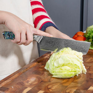 الأكثر مبيعاً سكين Chef ox s بمقبض قشرة راتينج سكين دمشكوس صلب مطبخ دمشقي - Product Image 3