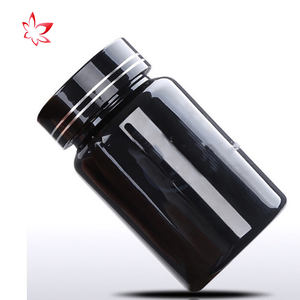 Black Plastic Pill Medicine Bottle Pharmaceutical Capsule <b>Container</b> Jar Health Care Supplement <b>Tablet</b> Nutrition Powder Bottle - Product Image 5