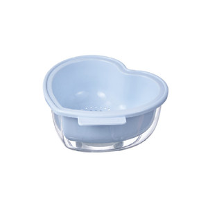 Heart Shaped <b>Drain</b> <b>Basket</b> Double Layer Pet Mini Fruit Plate Kitchen Sink Strainer Blue - Product Image 5