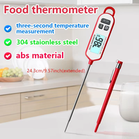 Termometer Dapur Rumah Tangga Digital Bacaan Instan untuk BBQ, Permen, Kantor, Oven, Plastik