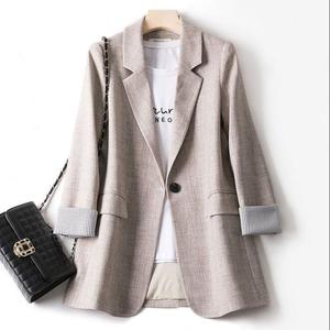 Abrigo Informal Holgado de Talla Grande para Mujer, Primavera-Otoño, Nuevo, Tallas S-8XL - Product Image 1