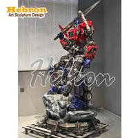 Açık Hava Dev Optimus Prime Transformer Robot Heykeli Transformer Gerçek Boyutlu Film Heykelleri Kahraman Heykeli Stokta