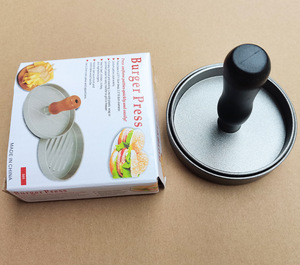 Mutfak gıda kalıp yuvarlak şekil Hamburger presi alüminyum alaşım Hamburger eti sığır ızgara <span class=keywords><strong>Burger</strong></span> basın - Product Image 5