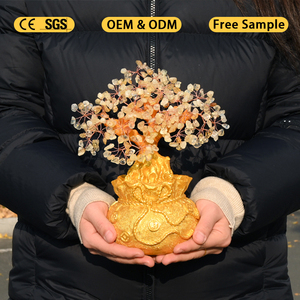 Factory Direct Natural Crystal Money Fortune Tree Money <b>Bag</b> Money Tree for Fengshui Decoration - Product Image 5