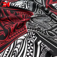 Tecido de estoque havaiano ultraa poliésia tecidos de impressão tribais para roupas