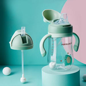 Vaso con Pajita Antiderrames, Botella de Agua con Asa y Correa, Vasos de Entrenamiento con Pajita para Bebés - Product Image 5