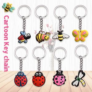 Wholesale Soft Rubber Cute Cartoon Anime Keychain Bags Backpack Pendants Car <b>Accessory</b> Decoration <b>Key</b> <b>Rings</b> - Product Image 2