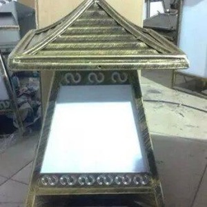 Lámparas de Poste para Exteriores de Aleación de Aluminio LED E27 Semi Empotradas, 50000 Horas de Vida Útil, 120 Lm/W, 2 Años de Garantía - Product Image 2