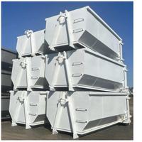 Conteneur à roulettes personnalisé avec porte battante, bacs à déchets peints sur mesure avec logo imprimé, poubelle professionnelle (22'L X 8'W X