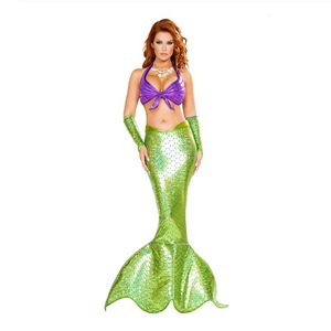 Costume de natation <span class=keywords><strong>sirène</strong></span> princesse Cosplay pour filles Maillot de bain XL pour enfants Monopalme Carnaval Fantasy Dress TV Inspiré - Product Image 2