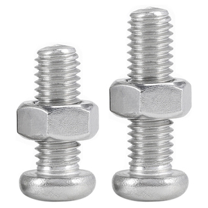 10 juegos/bolsa de tornillos y tuercas de cabeza cruzada de acero inoxidable 304, M1.6, M2, M2.5, M3, M3.5, conjunto de tornillos y tuercas de cabeza redonda - Product Image 3