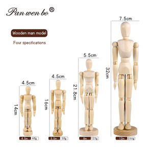 아티스트 나무 마네킹 모델 스케치를위한 스탠드 우드 드로잉 조인트 마네킹이있는 이동식 마네킹 드로잉 페인팅 용품 - Product Image 1