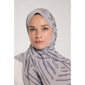 Ensemble écharpe, bonnet et gants en forme de V, gris doux, Pure Tone - Product Image 1
