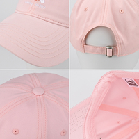 Gorra de Béisbol de 6 Paneles de Algodón Lavado Color Pastel Macaron al por Mayor, Gorra Deportiva de Moda para Mujer con Bordado de Perrito Adorable y Ajustable