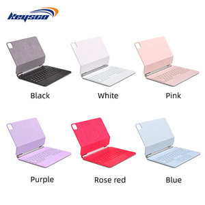 Nouveautés pour iPad : Étui Clavier Magique BT 5.0 avec Touches Rétroéclairées pour iPad Pro 11 M4 Air 13, Coque Folio à Clavier Ciseaux - Product Image 4