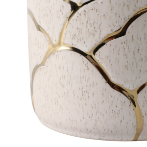 Vasi in Ceramica Decorativi Moderni con Dettagli Dorati per Uso Interno ed Esterno - Product Image 4