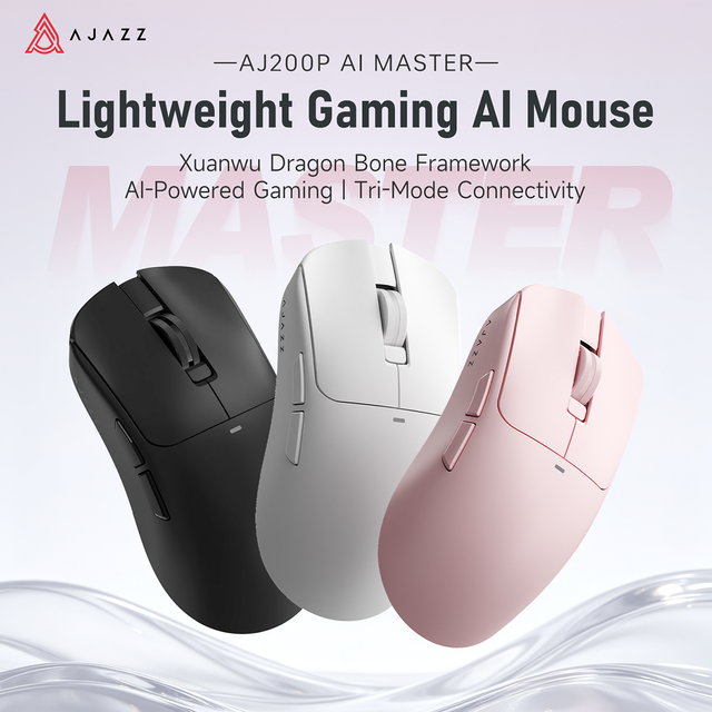 Ajazz AJ200 Voice Control Game AI Mouse Wireless Wired the Third Mock Examination E-sports Laptop Office