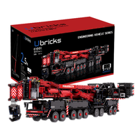 Ubricks E1001 LTM11200, Kit de Modelo de Grúa Móvil, Bloques de Construcción RC MOC Jumbo para Adultos, Regalo, 42146, Juego de Bloques de Construcción