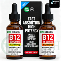 Complément Alimentaire de Haute Qualité en Gouttes de Vitamines B1, B6, B12 – Marque Blanche, Vente en Gros
