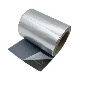 Keyrone 1.0mm x 10cm x 5m 부틸 고무 방수 테이프 밀봉 테이프 루핑 용 플래시 밴드 알루미늄 호일로 수리
