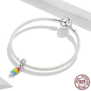 Cà phê trang sức quyến rũ bán buôn Sterling Bạc dễ thương quyến rũ đối với trang sức <span class=keywords><strong>l</strong></span>àm - Product Image 2