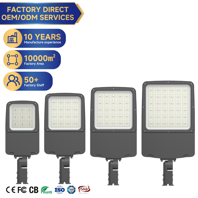 High Lumen SMD Outdoor LED Street Light 100W/150W/200W/240W/300W/400W IP66, Pole Mounted