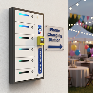Y2 Power – Casier de recharge extérieur à 6 baies pour téléphones portables, à <span class=keywords><strong>paiement</strong></span> à l'utilisation, avec charge rapide PD20W, station de recharge ultra-mince, compatible <span class=keywords><strong>PayPal</strong></span> - Product Image 1