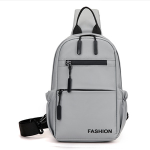 Fashionable Men's Chest Bag Crossbody Backpack Breathable Outdoor Commuting Casual Shoulder Bag Gray Black Green Blue - Product Image 5