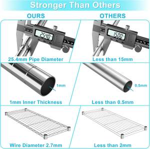 Système d'étagères commerciales en acier robuste à 5 niveaux Capacité de 2000lbs Rack de stockage d'entrepôt Supports de stockage de palettes <span class=keywords><strong>Racks</strong></span> - Product Image 5