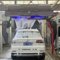 Machine de lavage de voiture automatique sans contact 220V portable avec sécheur d'air et paiement par carte pour utilisation mobile