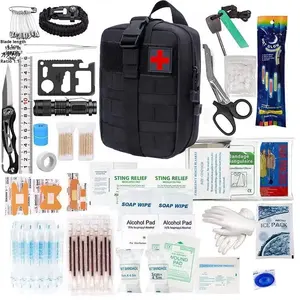 नड्पकेट आउटडोर उत्तरजीविता किट सामरिक प्रथम सहायता किट आपातकालीन उपकरण चिकित्सा हेबो किट के साथ आपातकालीन उपकरण - Product Image 1