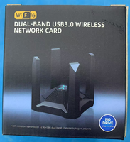 PIX-LINK - Adaptador WiFi USB 6 AX1800 WiFi6, USB 3.0, Sin Controladores, Doble Banda 2.4G y 5G, Tarjeta de Red Inalámbrica