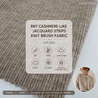 RNT Rajutan Jacquard Seperti Kasmir dengan Strip Berbahan Rajut 30% Rayon 56% Poli 12% Nilon 2% SP 290GSM Celana Pullover Tebal Grosir Kustom