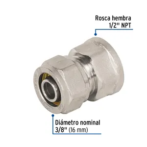 Connettore Master con unità 240 per PEALPE, 3/8 ', con filo femmina, Foset - Product Image 3