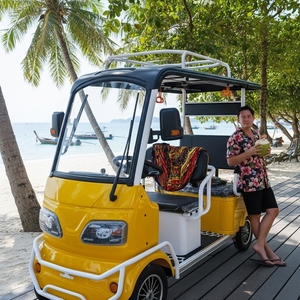 Carrito de <span class=keywords><strong>Golf</strong></span> Eléctrico HLD Homologado para Calle con Asientos para Pasajeros, <span class=keywords><strong>Motor</strong></span> de 2200W, Capacidad de Carga de 500KG, 4 Ruedas, Bicicleta Eléctrica para Turismo - Product Image 1