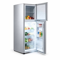 Réfrigérateur congélateur à montage supérieur haute performance, corps en acier blanc, double porte, pour usage commercial et domestique