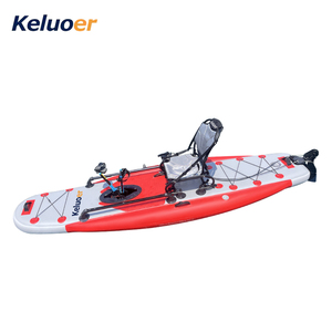 Canoë professionnel monoplace de haute qualité, kayak gonflable de pêche avec système de propulsion, nom du produit : bateau monoplace à propulsion par pédale M - Product Image 1