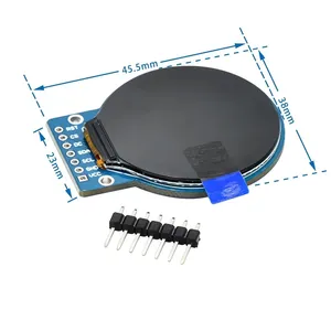 Tampilan 1.28 inci modul Tampilan LCD TFT bulat RGB 240*240 GC9A01 Driver 4 kawat antarmuka SPI 240x240 PCB UNTUK <span class=keywords><strong>Arduino</strong></span> - Product Image 2