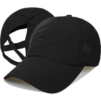 Gorra de béisbol de malla de secado rápido con diseño cruzado para mujer, gorra deportiva para exteriores, protección solar transpirable, gorra informal con protección UV