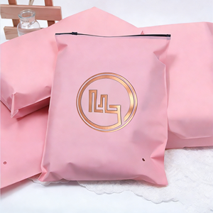 <span class=keywords><strong>Bolsa</strong></span> de Plástico con Cierre Ziplock, Translúcida, Mate, Esmerilada, con Logotipo Personalizado, para Ropa - Product Image 2