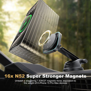 Gaoyi Nuevo Cargador Inalámbrico Magnético para Auto de 15W QC2.0/PD con Soporte de Montaje en Rejilla de Ventilación y Función OTP para Smartphone - Product Image 5