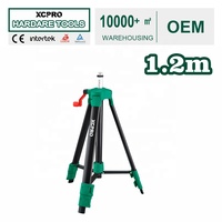 Support de niveau laser pliable et léger de 1,2 m avec filetage 5/8 po, hauteur réglable, pour travaux de construction, de topographie et de mesure