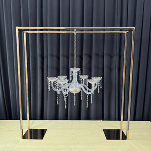 Supporto per Fiori e Candele in Metallo di Lusso, Decorazione Moderna per Matrimoni e Centrotavola - Product Image 6