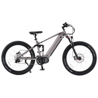 Grand moniteur de vélo électrique tout-terrain, frein hydraulique, gros pneu de vélo électrique, Suspension complète