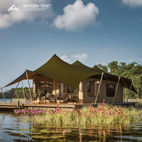 Tente de camping BOTEEN, cadre en aluminium antirouille, toile résistante aux intempéries, quatre saisons, double couche, écologique, pour le yoga et le bien-être