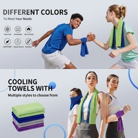 Serviette rafraîchissante très vendue, serviette glacée douce et respirante, idéale pour le yoga, le sport, la gym, l'entraînement et le camping