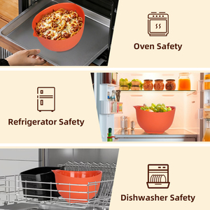 Bol <span class=keywords><strong>de</strong></span> stockage alimentaire en silicone <span class=keywords><strong>de</strong></span> différentes tailles, qualité alimentaire, pour cuisson et mélange en extérieur - Product Image 3
