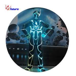 ชุดเต้นรำ WL-0267ไฟเบอร์ออปติก Tron ชุดเต้นรำชุดอัลตร้าแมนพร้อมหมวกกันน็อค LED - Product Image 6