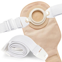 Ceinture professionnelle pour poche stomatique, réglable, élastique et extensible, avec plaque de fixation pour soutien abdominal et colostomie